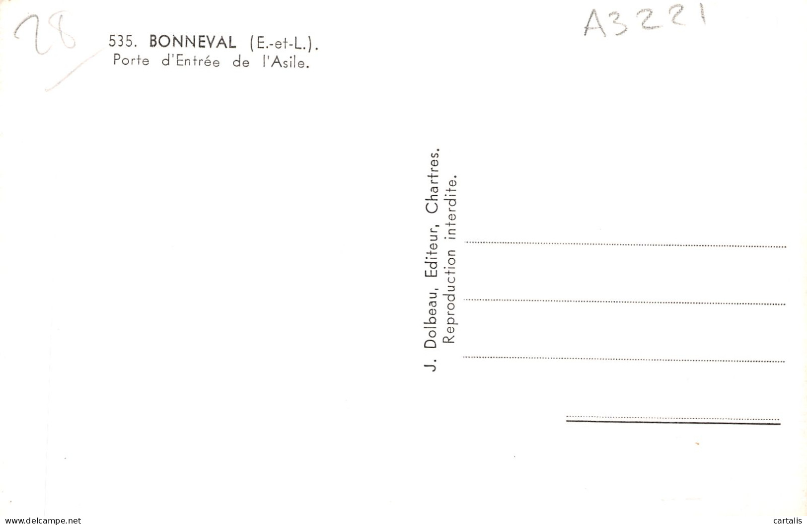 28-BONNEVAL-N°4478-E/0361 - Bonneval