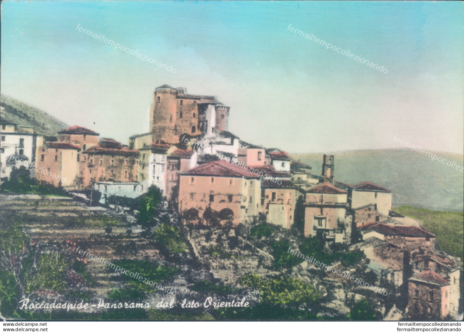 Ab429 Cartolina Roccadaspide  Provincia Di  Salerno Panorama Dal Lato Orientale - Salerno