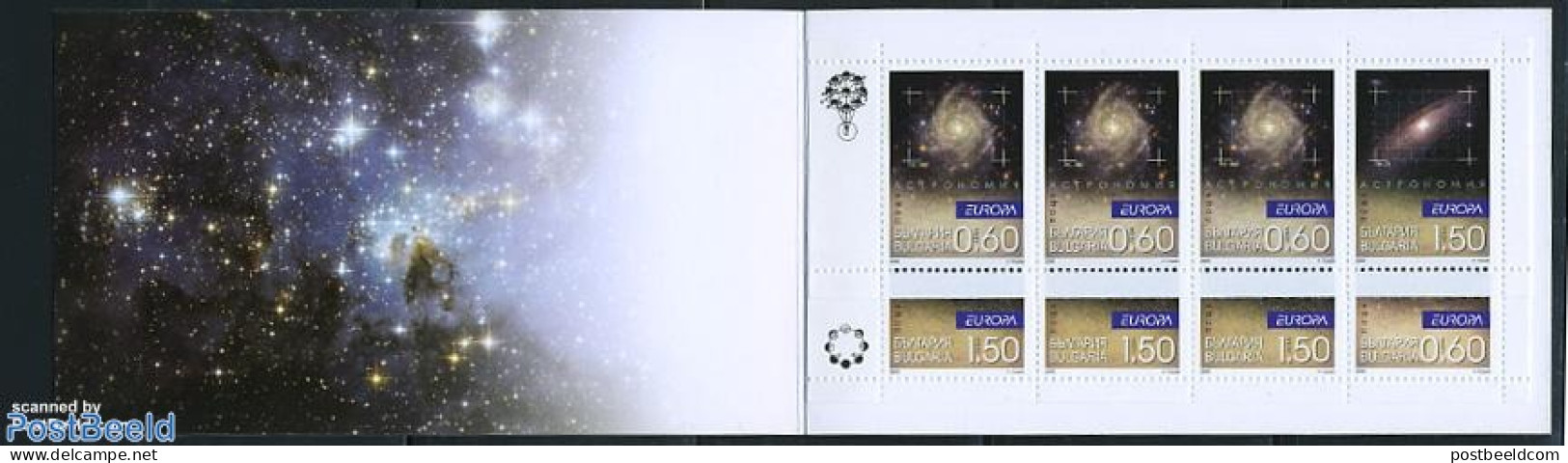 Bulgaria 2009 Europa, Astronomy Booklet, Mint NH, History - Science - Europa (cept) - Astronomy - Stamp Booklets - Unused Stamps