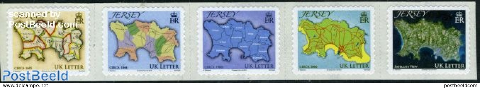 Jersey 2010 Maps 5v S-a, Mint NH, Various - Maps - Geography