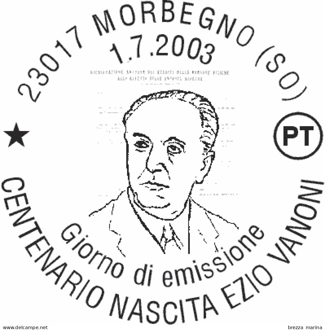 ITALIA - Usato - 2003 - Centenario Della Nascita Di Ezio Vanoni  - Ritratto Di Vanoni E Dichiarazione Dei Redditi - 2,58 - 2001-10: Usados