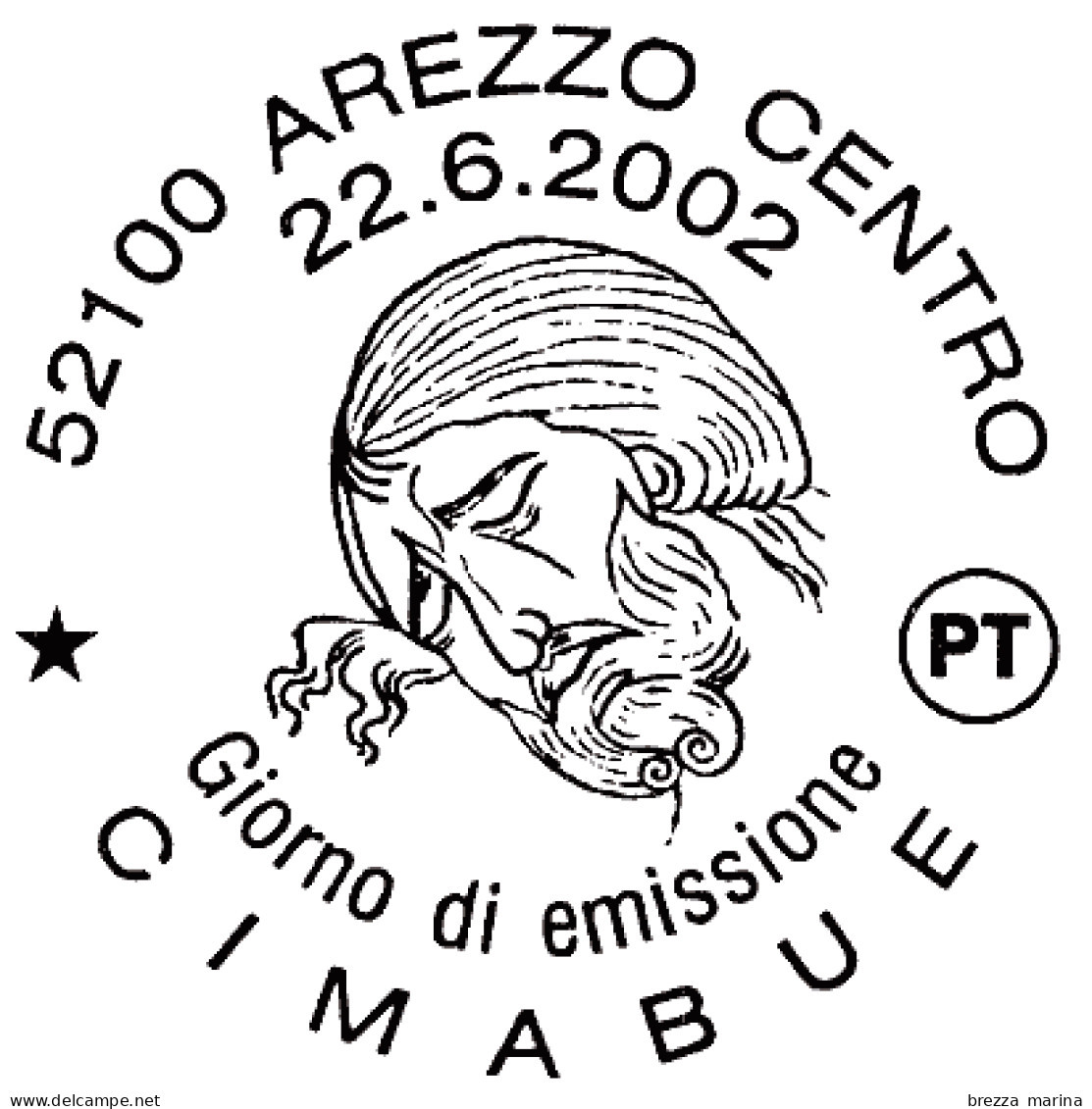 ITALIA - Usato - 2002 -  7º Centenario Della Morte Di Cimabue - Crocifisso, Opera Di Cimabue - S. Domenico, Arezzo -2,58 - 2001-10: Oblitérés