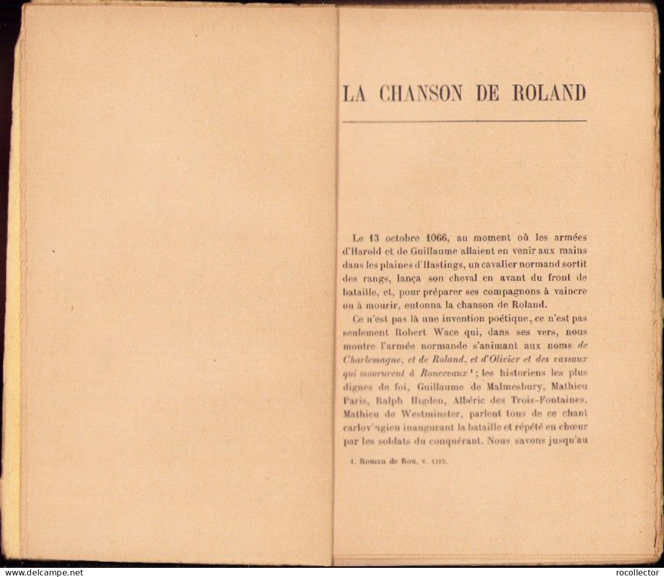 La Chanson De Roland Poeme De Theroulde Suivi De La Chronique De Turpin, Paris C4318N - Oude Boeken