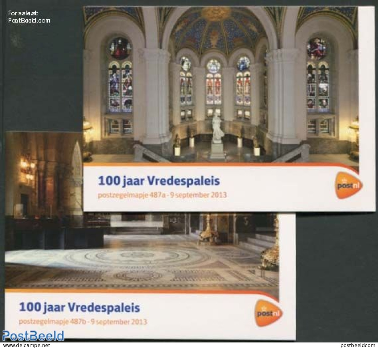 Netherlands 2013 Int. Peace Palace Presentation Pack 487 (a And B), Mint NH, Transport - Various - Railways - Justice .. - Neufs