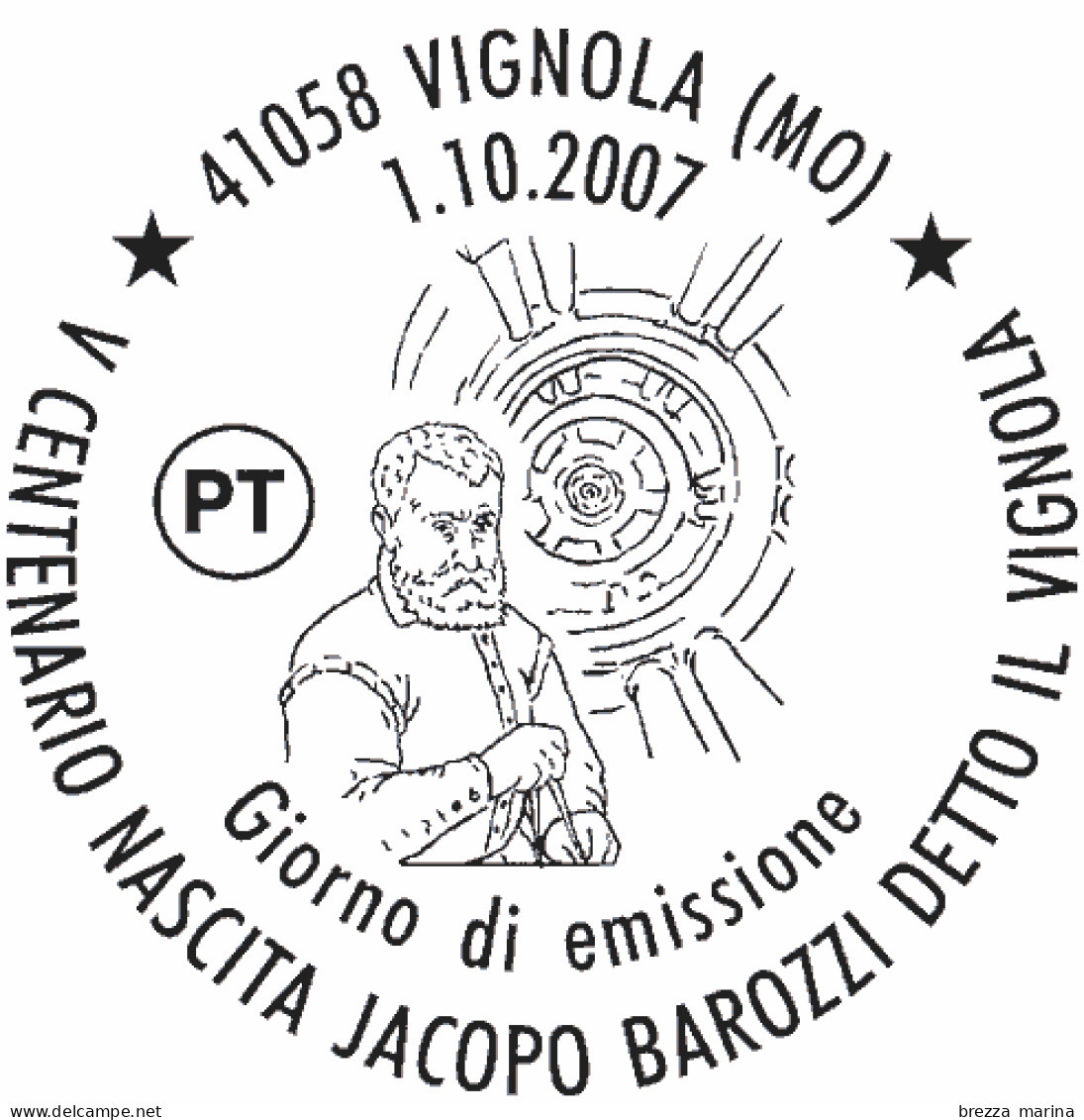 ITALIA - Usato - 2007 - 500 Anni Della Nascita Di Jacopo Barozzi, Detto Il Vignola - Palazzo Farnese, A Caprarola - 2,80 - 2001-10: Oblitérés