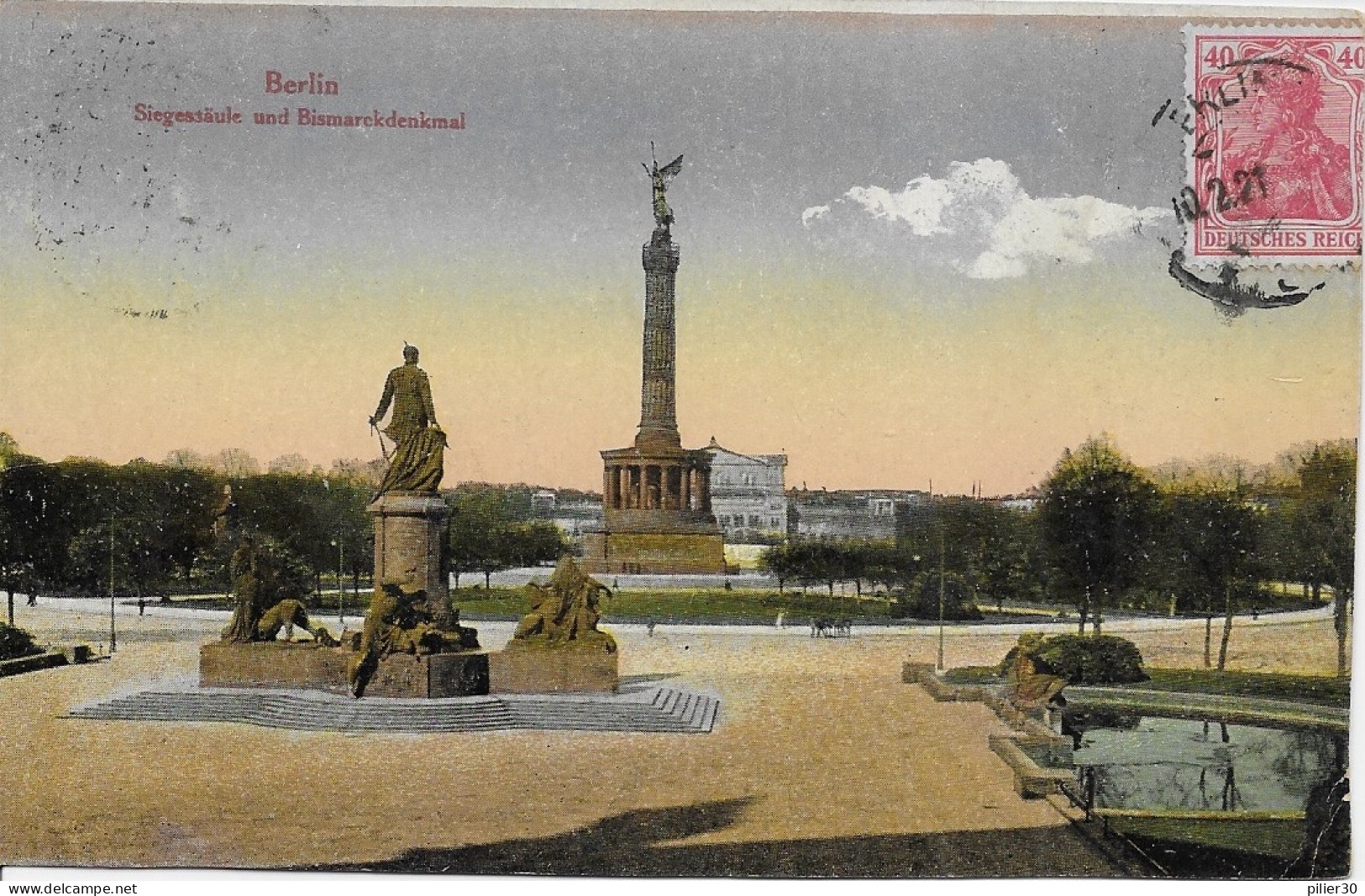 BERLIN - SIEGESSAULE UND BISMARCKDENKMAL - Prix Fixe - Andere & Zonder Classificatie