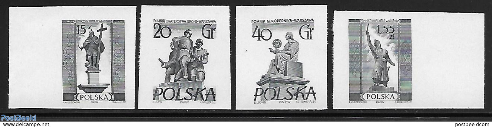 Poland 1955 Blackprint Imperforated., Mint NH, History - Politicians - Neufs
