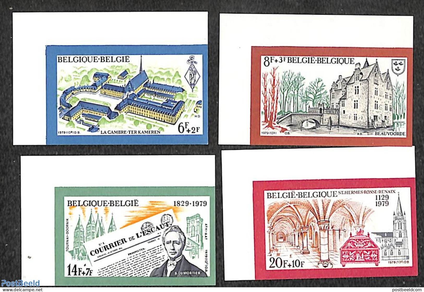 Belgium 1979 Culture 4v, Mint NH, History - Religion - Newspapers & Journalism - Cloisters & Abbeys - Art - Castles & .. - Unused Stamps