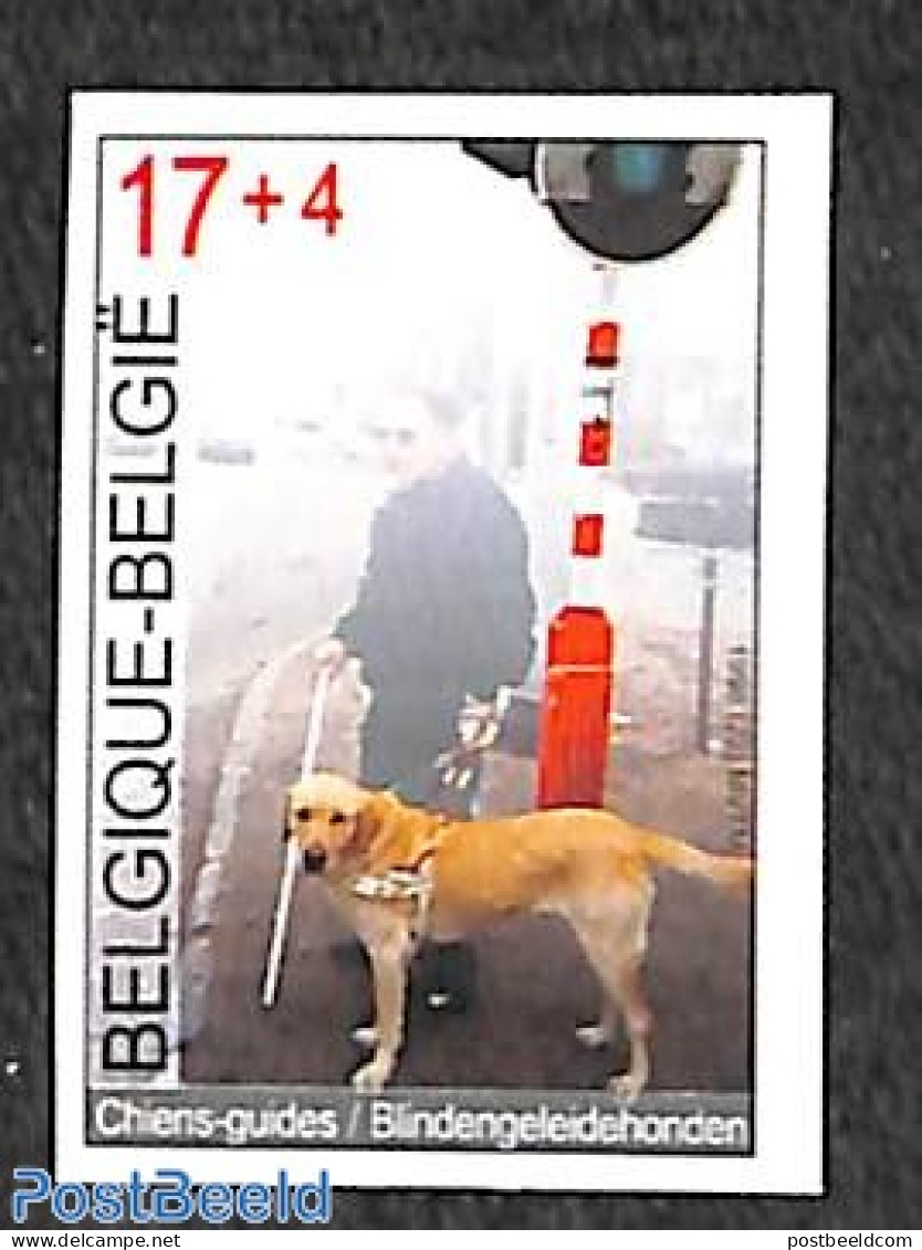 Belgium 1998 Solidarity 1v, Imperforated, Mint NH, Health - Nature - Disabled Persons - Dogs - Unused Stamps
