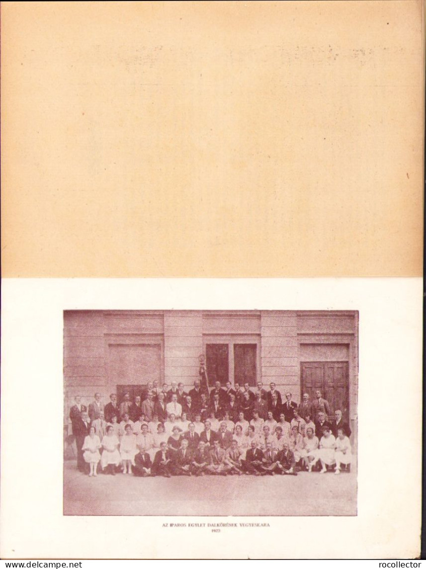A kolozsvári Iparos Egylet Dalkőrének emlékkönyve 1872-1923 összeállitotta Csizhegyi Sándor, 1923 720SPN