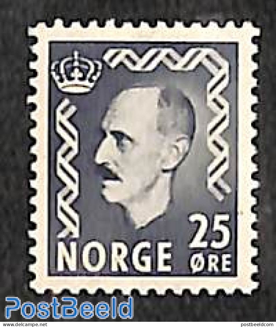 Norway 1950 25o, Stamp Out Of Set, Unused (hinged) - Unused Stamps