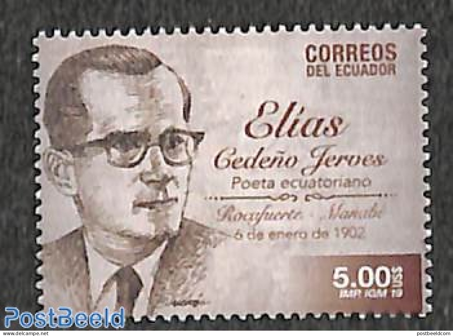 Ecuador 2019 Elias Cedeno Jerves 1v, Mint NH - Ecuador