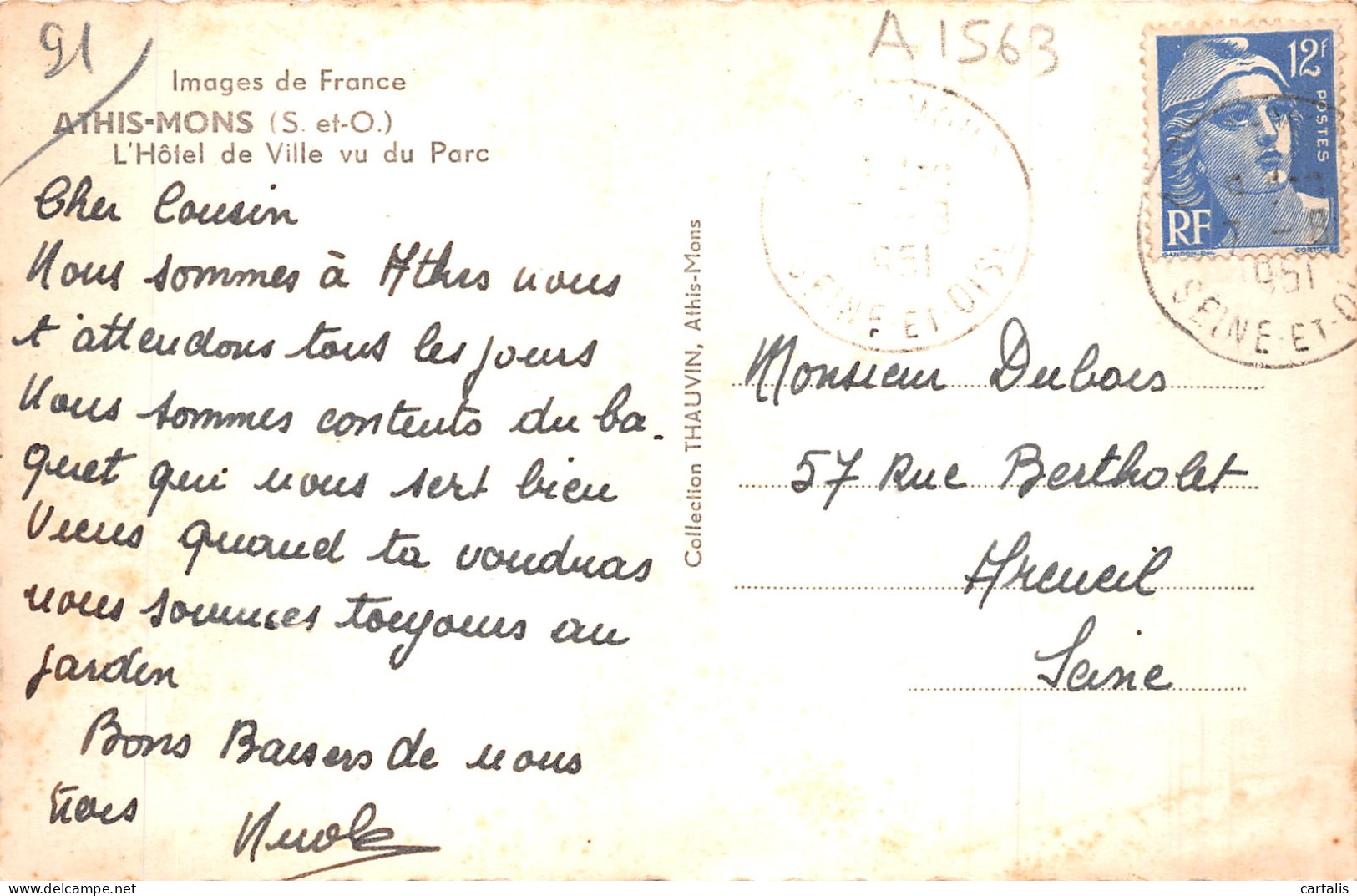 91-ATHIS MONS-N°4481-H/0173 - Athis Mons