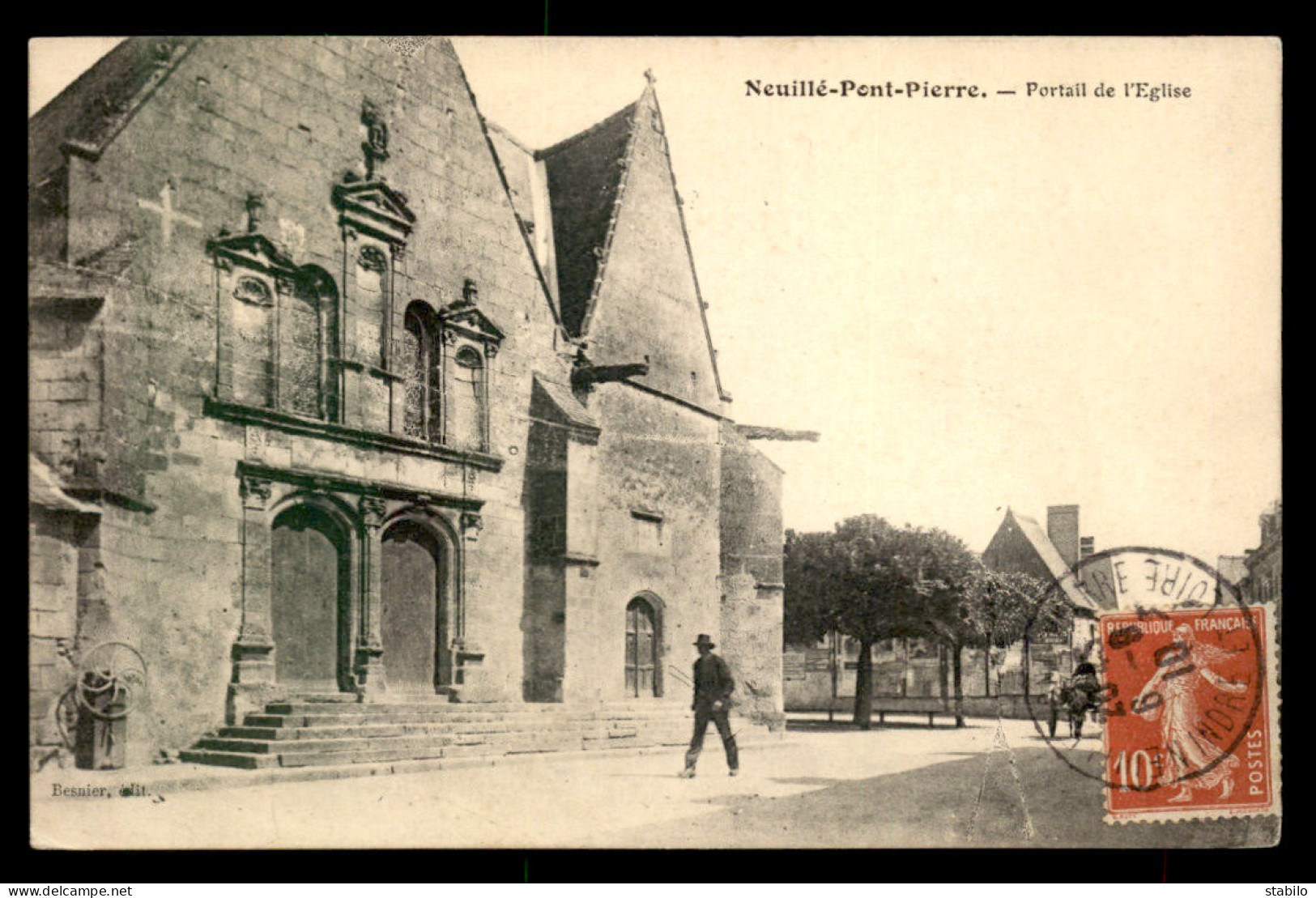 37 - NEUILLE-PONT-PIERRE - PORTAIL DE L'EGLISE - Neuillé-Pont-Pierre