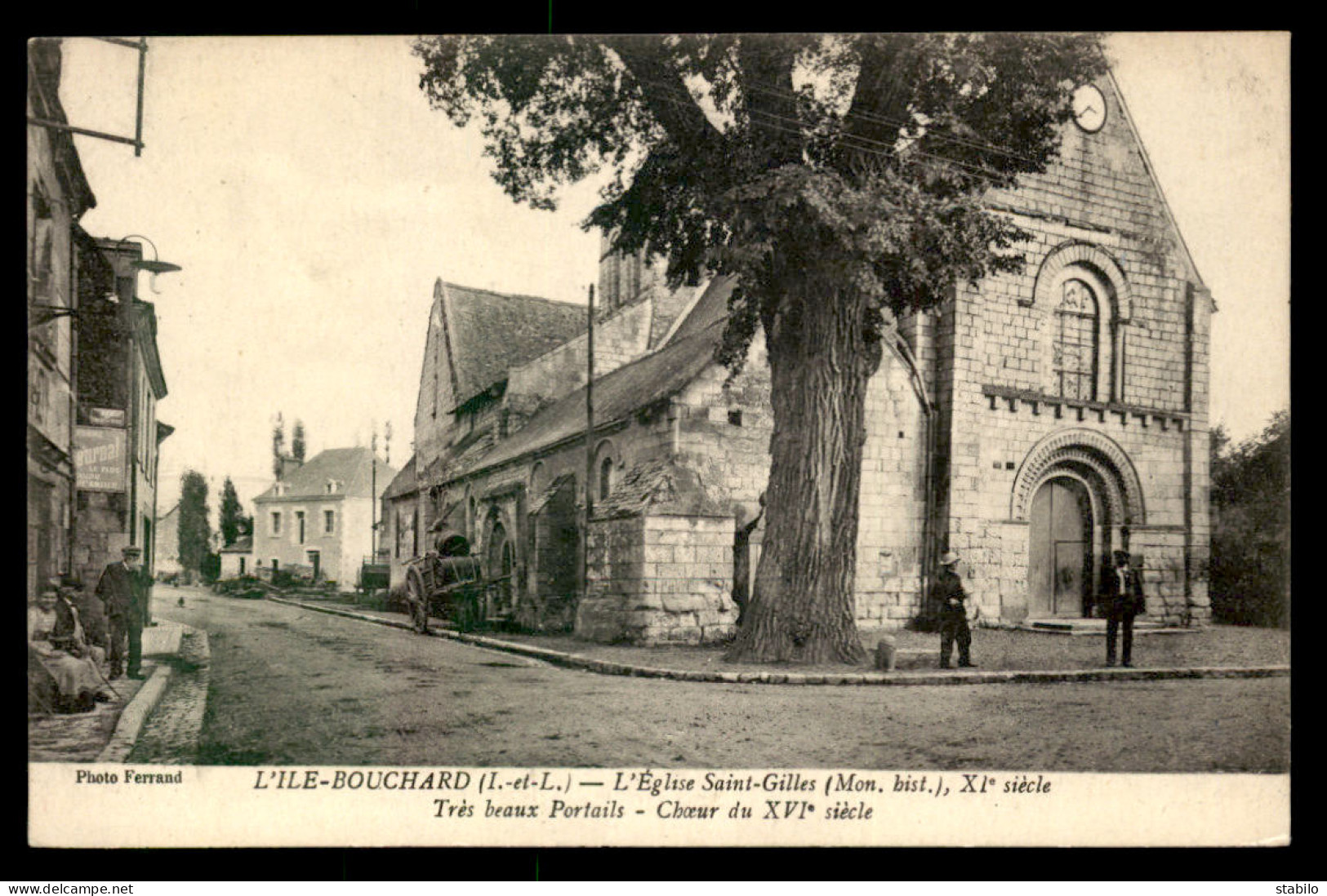 37 - L'ILE-BOUCHARD - L'EGLISE ST-GILLES - ARBRE - L'Île-Bouchard