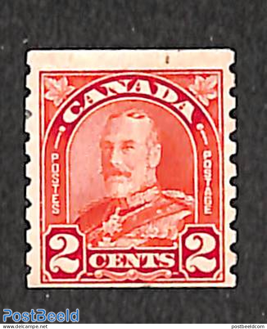 Canada 1930 2c, Coil, Stamp Out Of Set, Unused (hinged) - Neufs