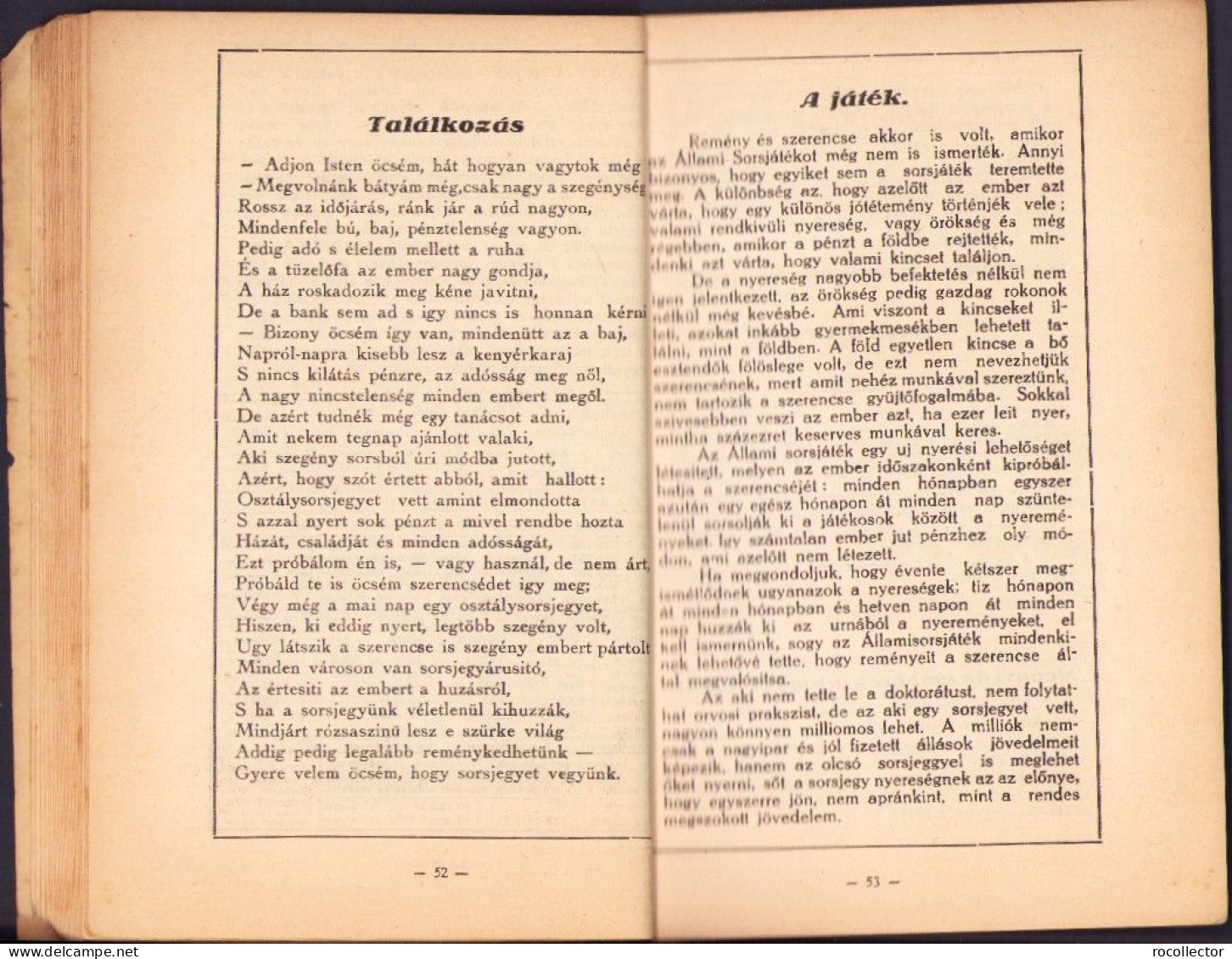 Szerencsés ember magyar naptára az 1934-ik közönséges esztendőre Marosvasarhely 718SPN