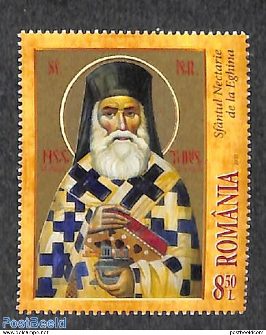 Romania 2020 St Hyrarch Nectary Of Eghina 1v, Mint NH, Religion - Religion - Unused Stamps