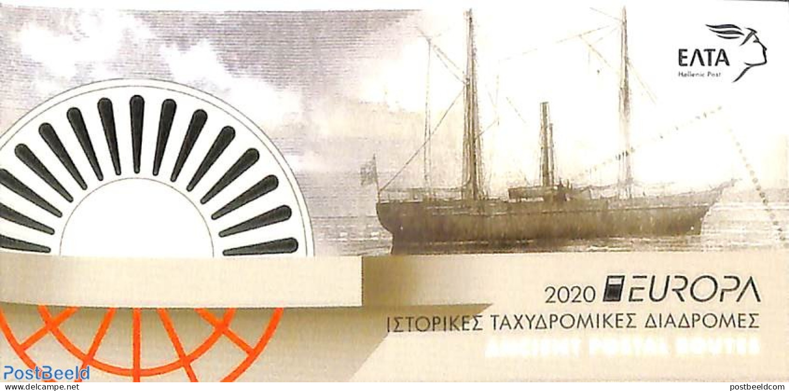 Greece 2020 Europa, Old Postal Roads Booklet, Mint NH, History - Transport - Europa (cept) - Post - Stamp Booklets - S.. - Ongebruikt