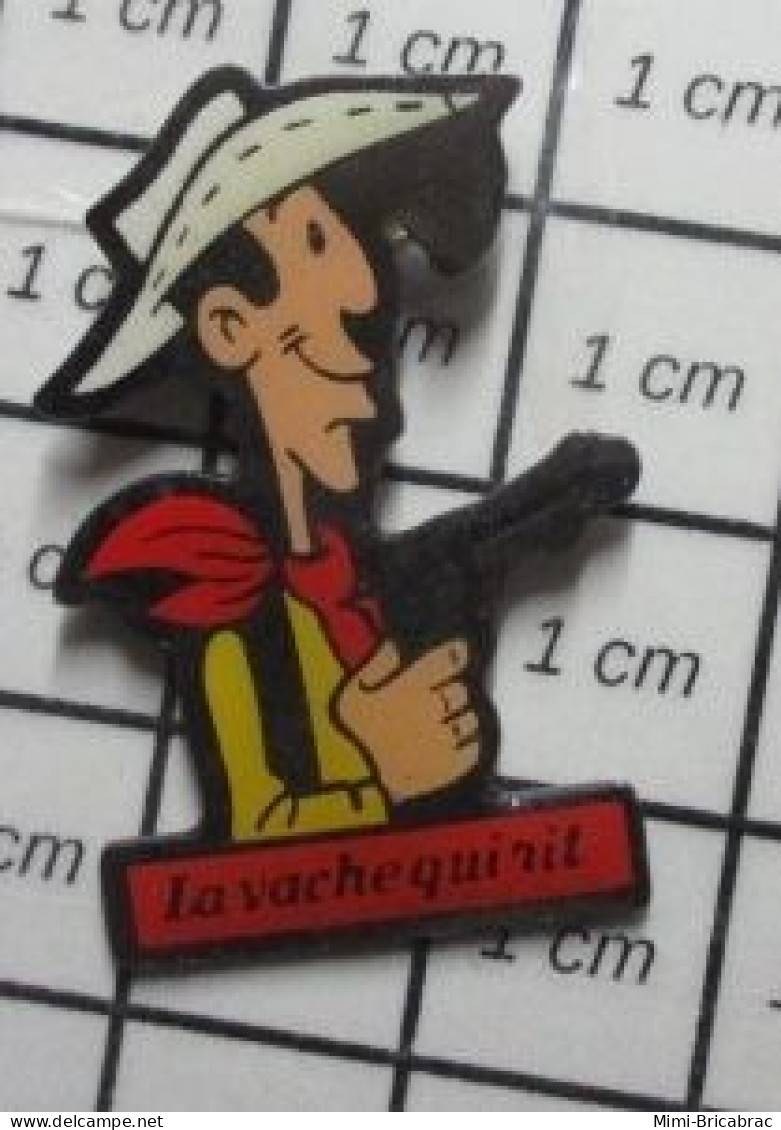 3217 Pin's Pins / Beau Et Rare : BD BANDE DESSINEE / LUCKY LUKE Sans Sa Clope LA VACHE QUI RIT Par DARGAUD MORRIS - BD