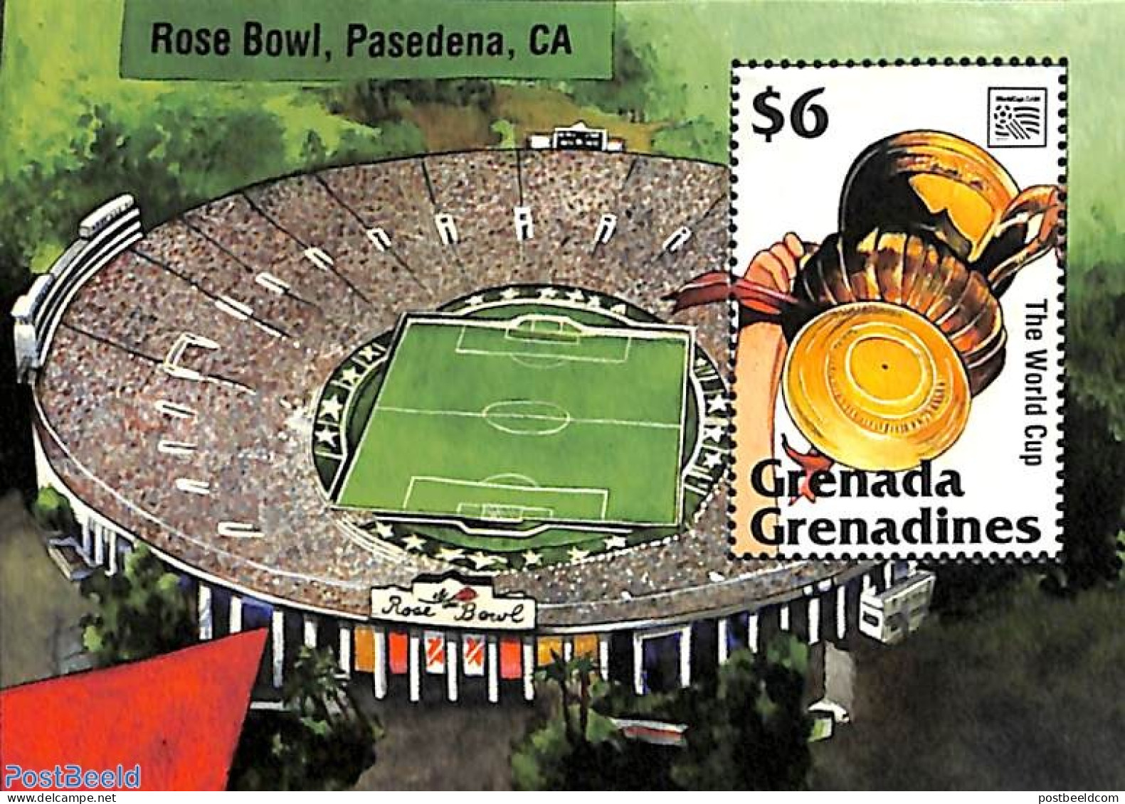 Grenada Grenadines 1994 Worldcup Football S/s, Mint NH, Sport - Football - Grenada (1974-...)