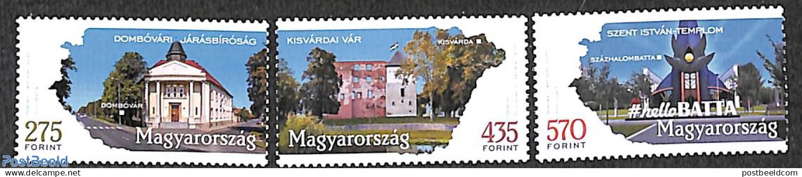 Hungary 2020 Cities And Regions 3v, Mint NH - Nuevos