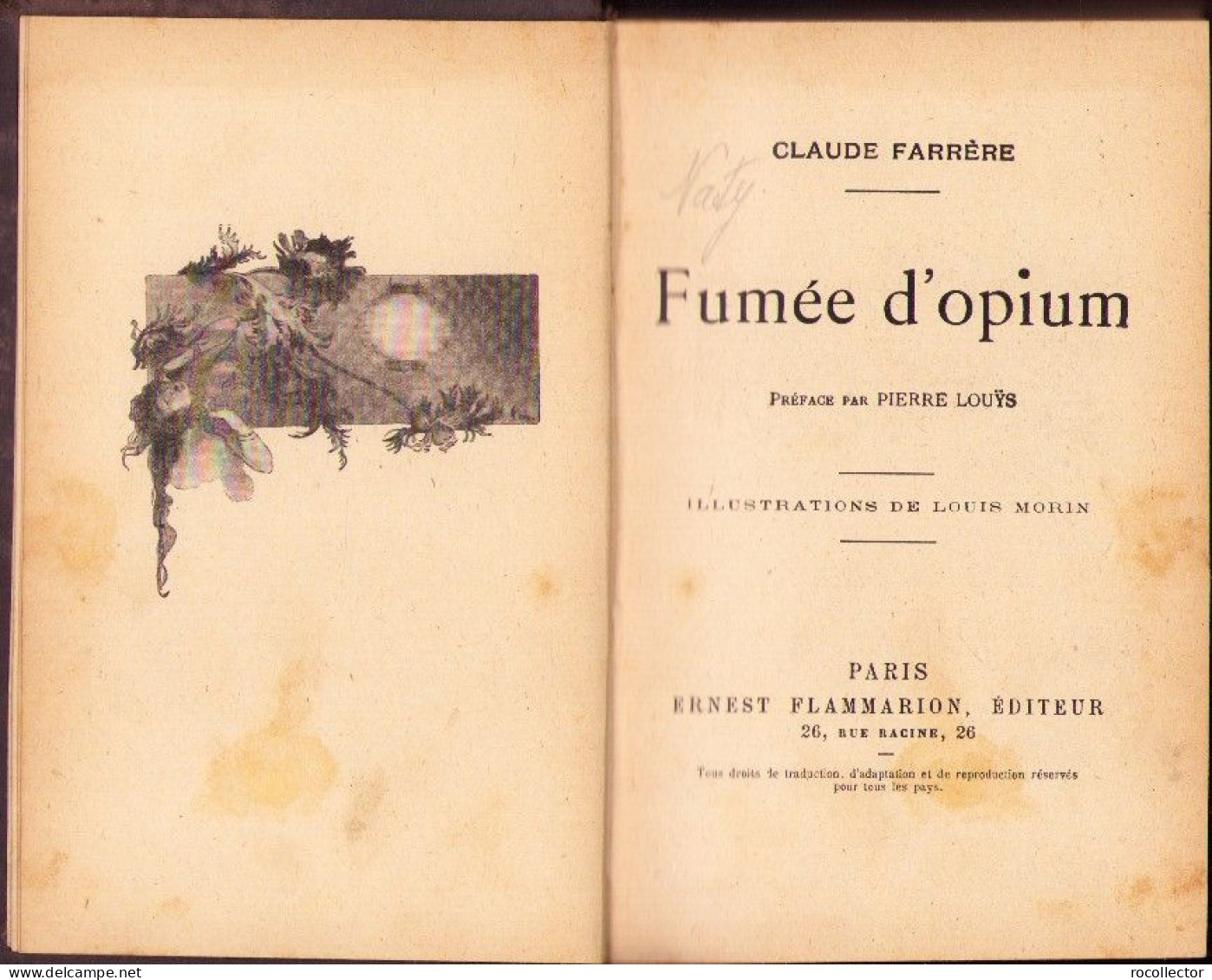 Fumée D’opium Par Claude Farrere C4316N - Oude Boeken