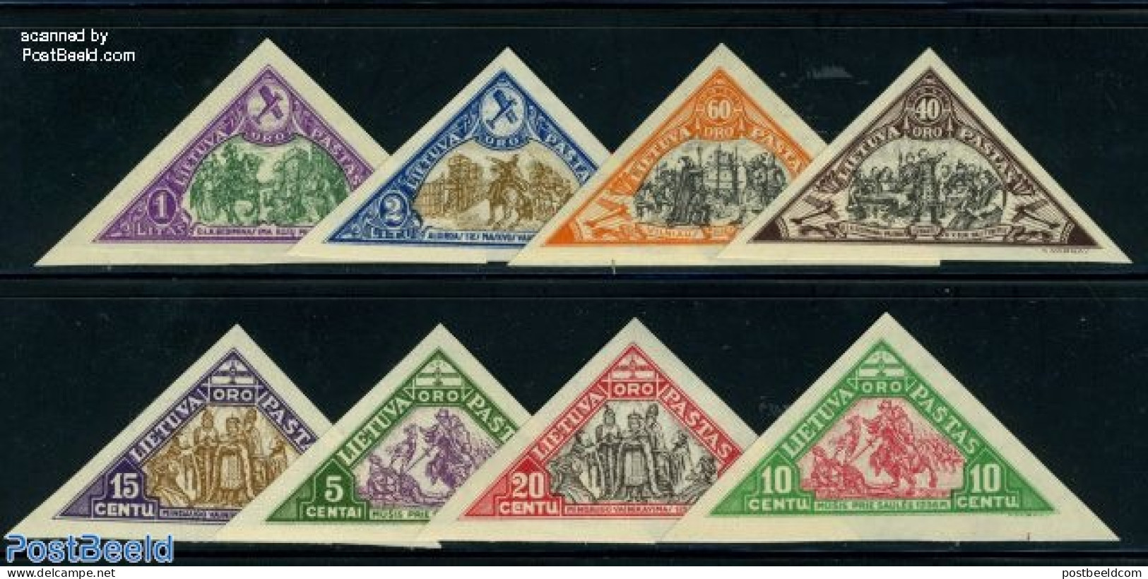 Lithuania 1932 Children 8v Imperforated, Unused (hinged), Nature - Horses - Lituania
