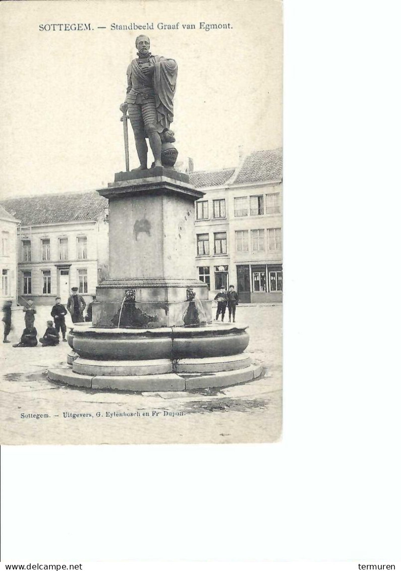 Zottegem:Standbeeld Van Den Graag Van Egmont Verstuurd 1909 - Zottegem