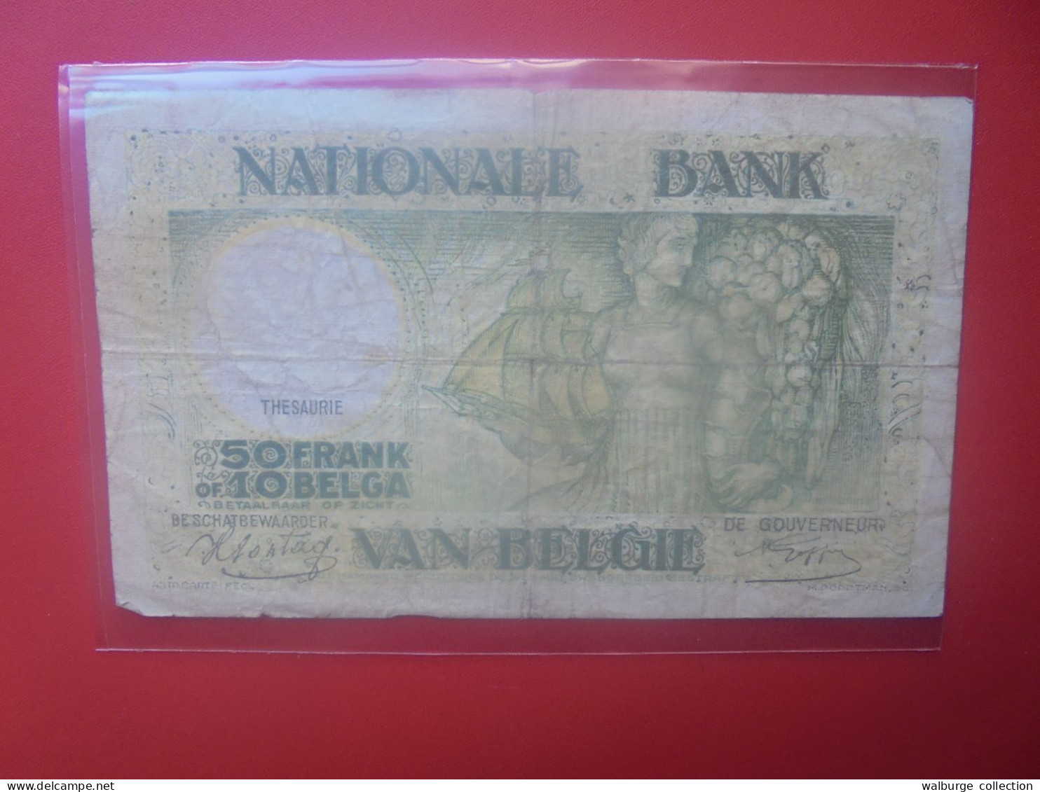 BELGIQUE 50 Francs 1942 Circuler COTES:7,5-15-37,5 EURO (B.33) - 50 Franchi-10 Belgas