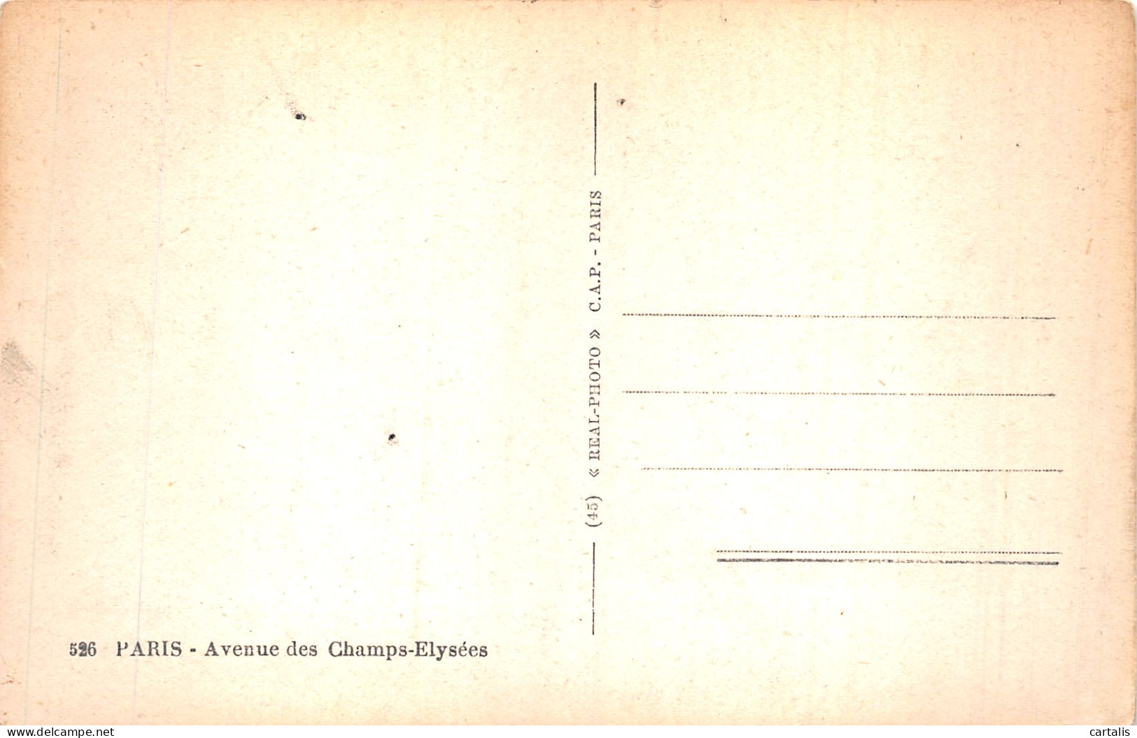 75-PARIS AVENUE DES CHAMPS ELYSEES-N°4485-B/0101 - Champs-Elysées