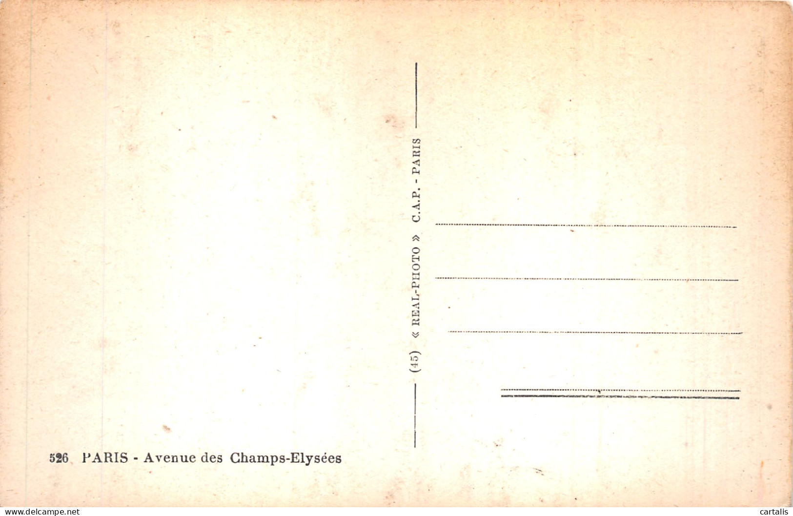 75-PARIS AVENUE DES CHAMPS ELYSEES-N°4485-B/0099 - Champs-Elysées