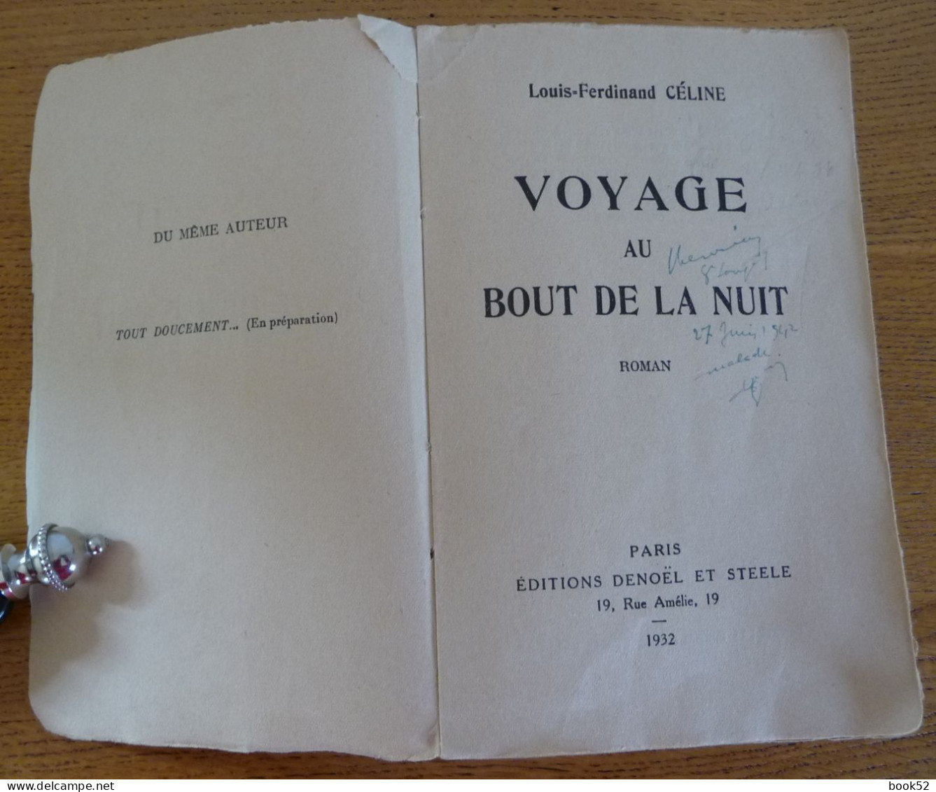 VOYAGE AU BOUT DE LA NUIT (Louis-Ferdinand Céline) Année 1932 (Edition Originale ?) - 1901-1940