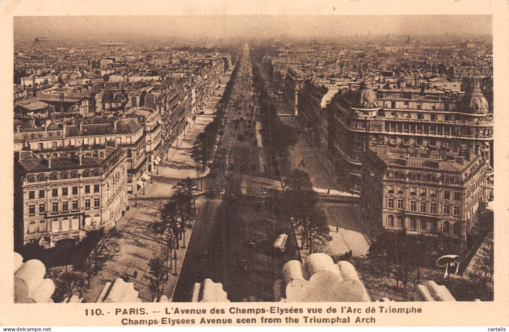 75-PARIS AVENUE DES CHAMPS ELYSEES-N°4485-F/0157 - Champs-Elysées