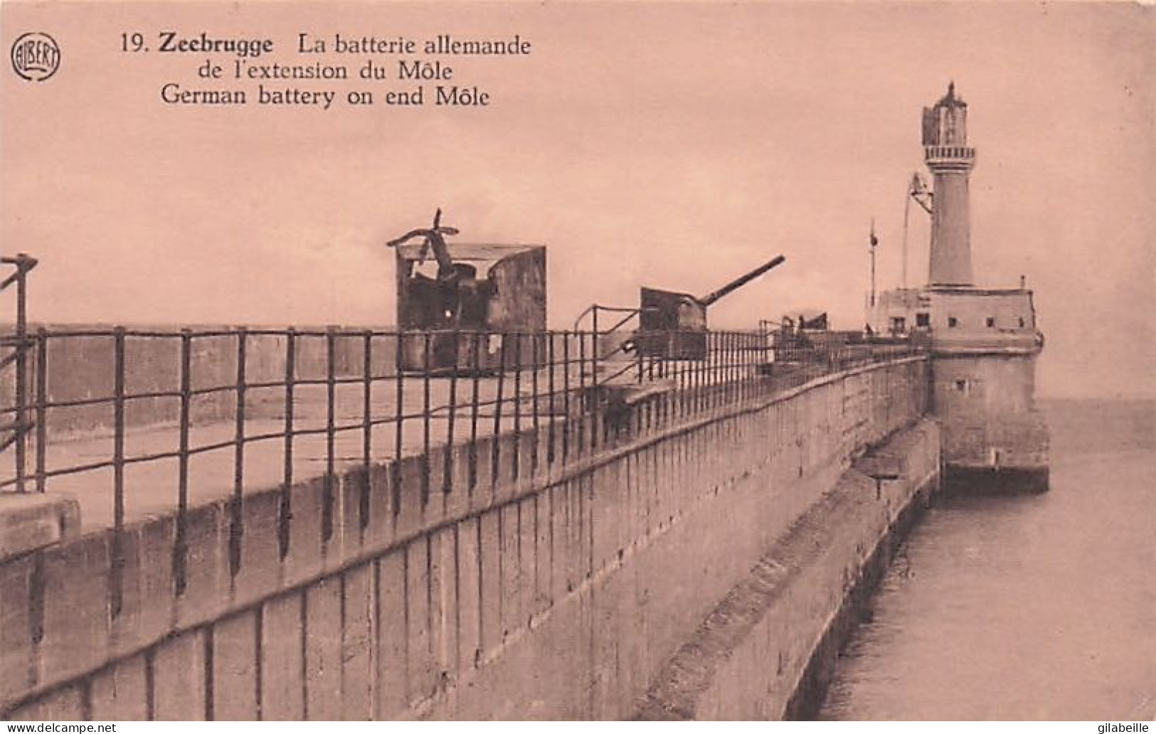 ZEEBRUGGE - La Batterie Allemande De L'extension Du Môle - German Battery On End Môle - Zeebrugge