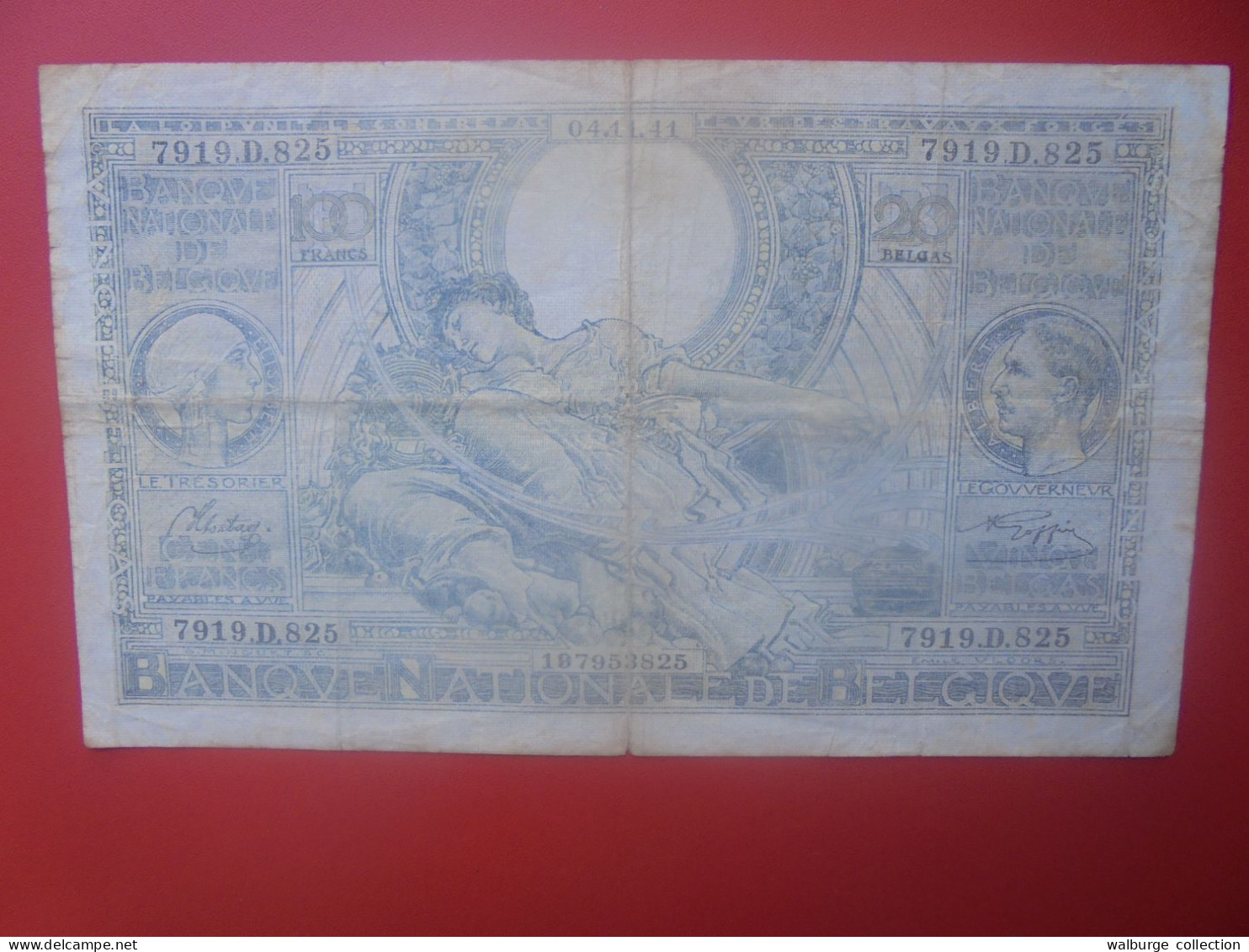 BELGIQUE 100 Francs 1941 Circuler COTES:5-10-25 EURO (B.33) - 100 Franchi & 100 Franchi-20 Belgas