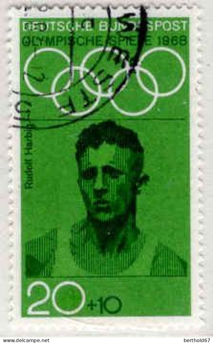 RFA Poste Obl Yv: 427 Mi:562 Olympische Spiele Rudolf Harbig (Beau Cachet Rond) (Thème) - Atletica