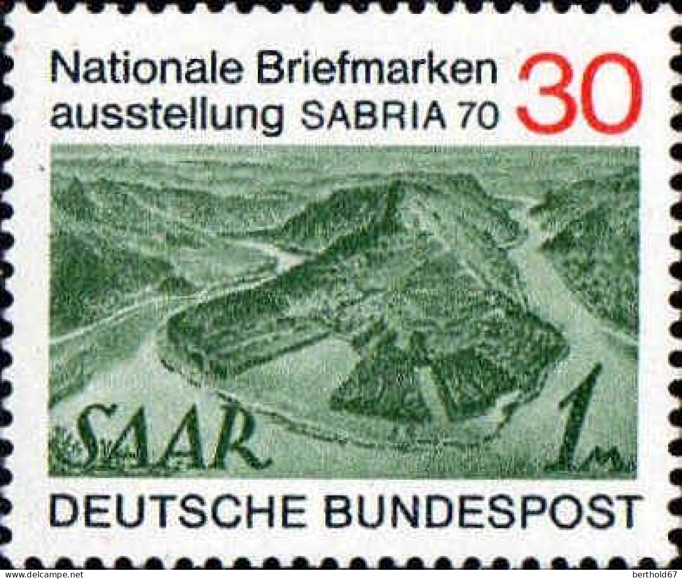 RFA Poste N** Yv: 482 Mi:619 Briefmarken Ausstellung SABRIA Saarschleife (Thème) - Philatelic Exhibitions
