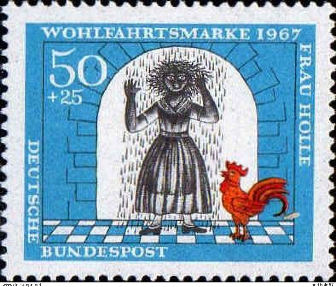 RFA Poste N** Yv: 406 Mi:541 Wohlfahrtsmarke Frau Holle (Thème) - Märchen, Sagen & Legenden