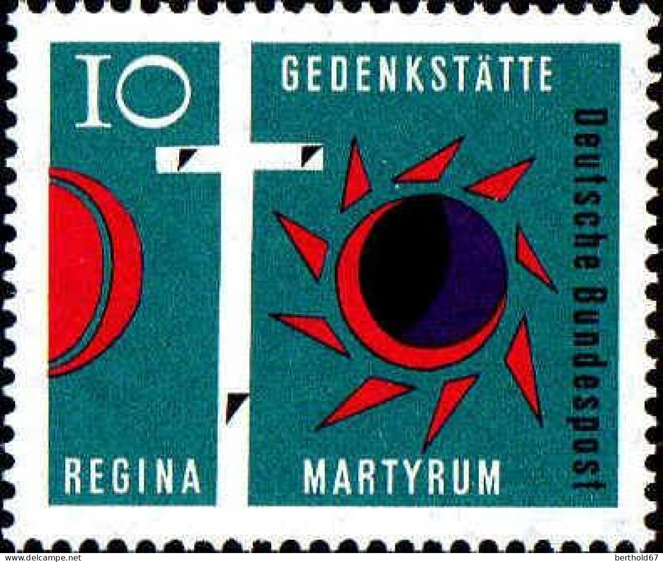 RFA Poste N** Yv: 269 Mi:397 Gedenkstätte Regina Martyrum (Thème) - Cristianismo