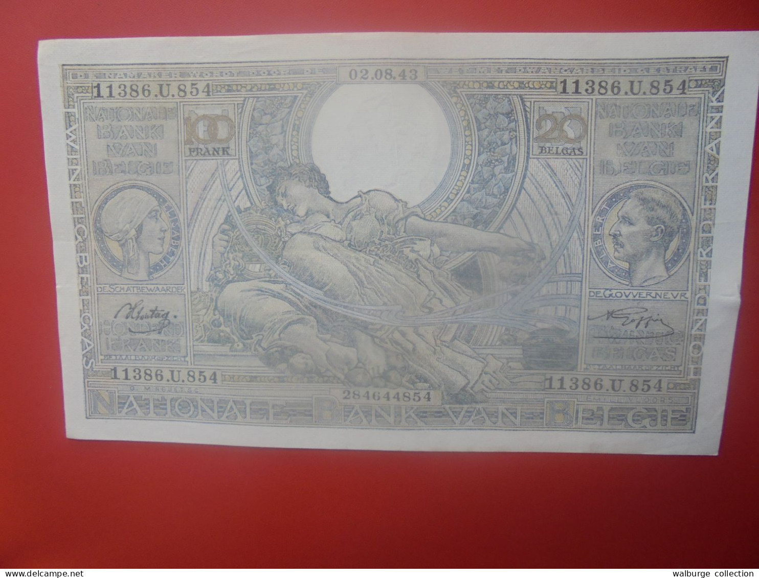 BELGIQUE 100 Francs 1943 Circuler COTES:5-10-25 EURO (B.33) - 100 Francos & 100 Francos-20 Belgas