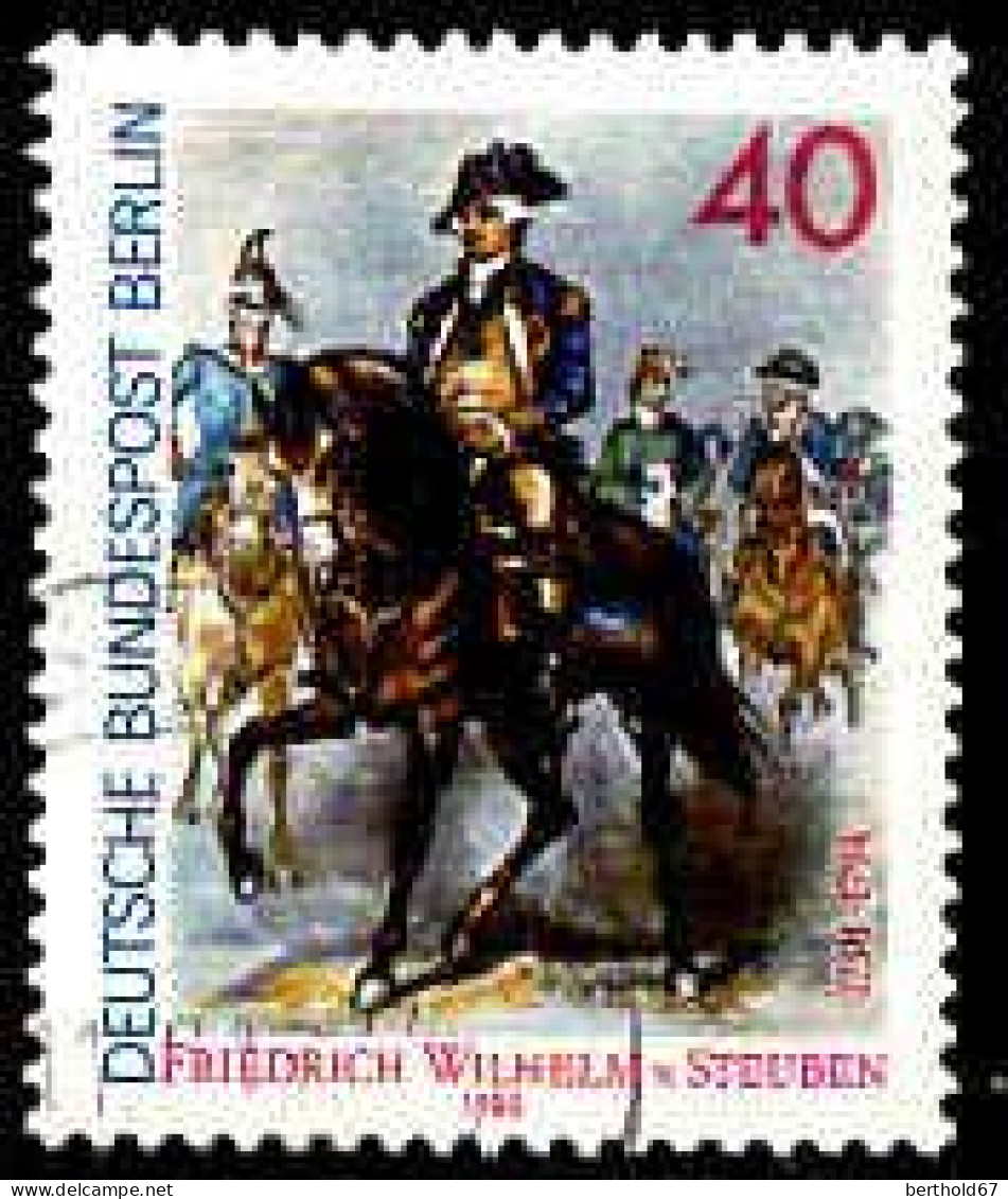 Berlin Poste Obl Yv:589 Mi:628 Friedrich Wilhelm Von Steuben Général (cachet Rond) - Usati
