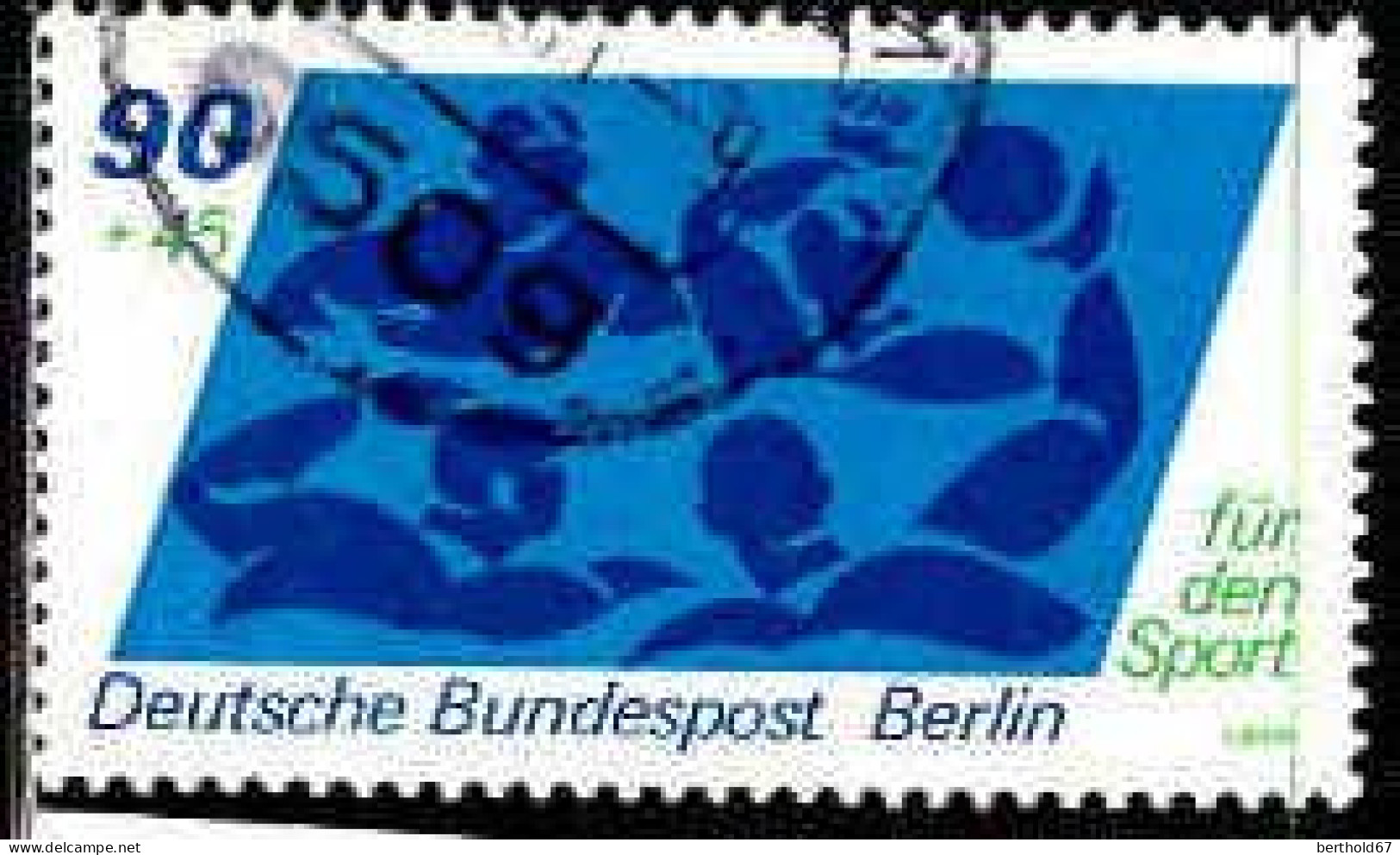 Berlin Poste Obl Yv:584 Mi:623 Für Den Sport Water Polo (cachet Rond) - Usati