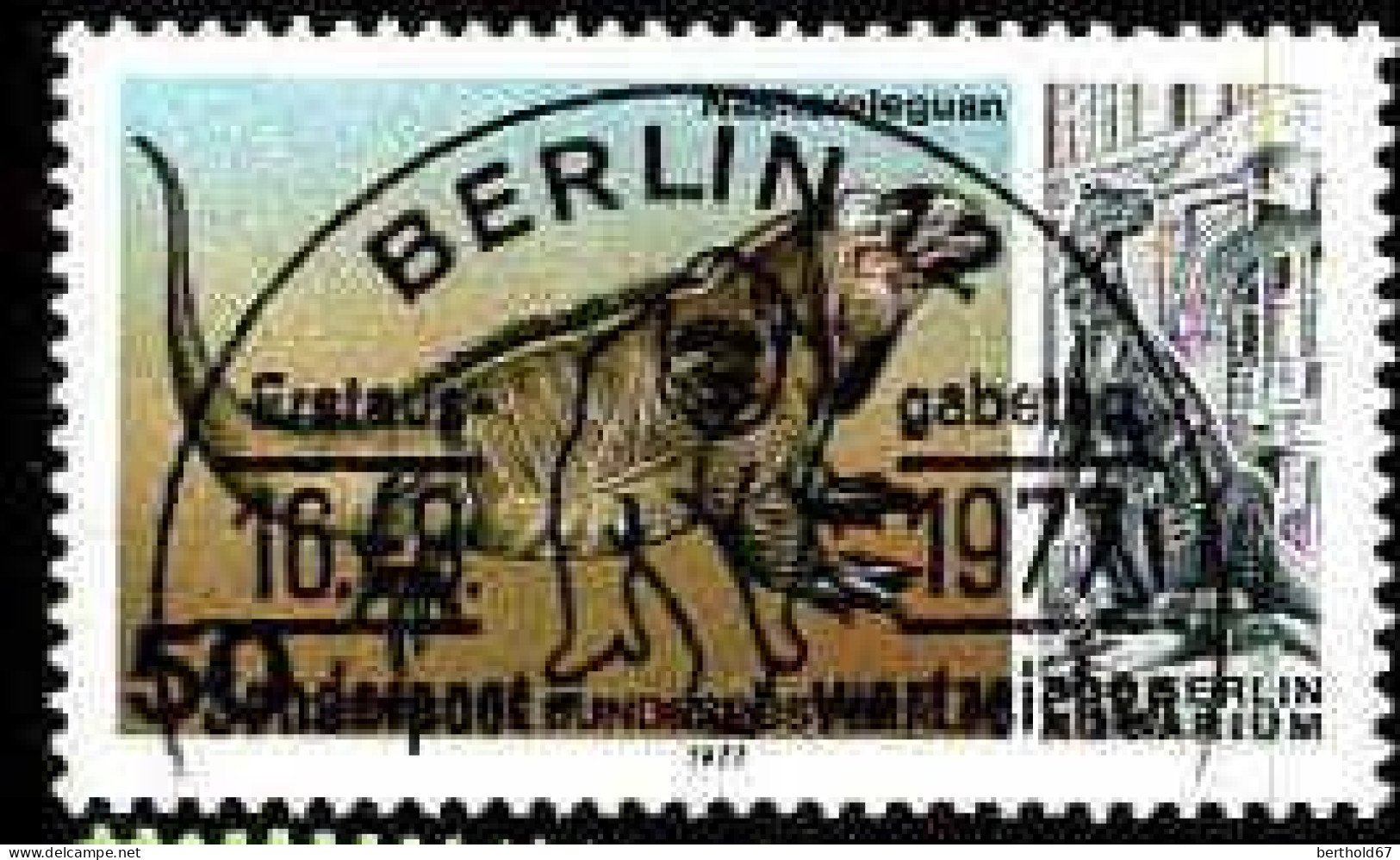 Berlin Poste Obl Yv:517 Mi:555 Cyclura Cornuta (TB Cachet à Date) - Oblitérés