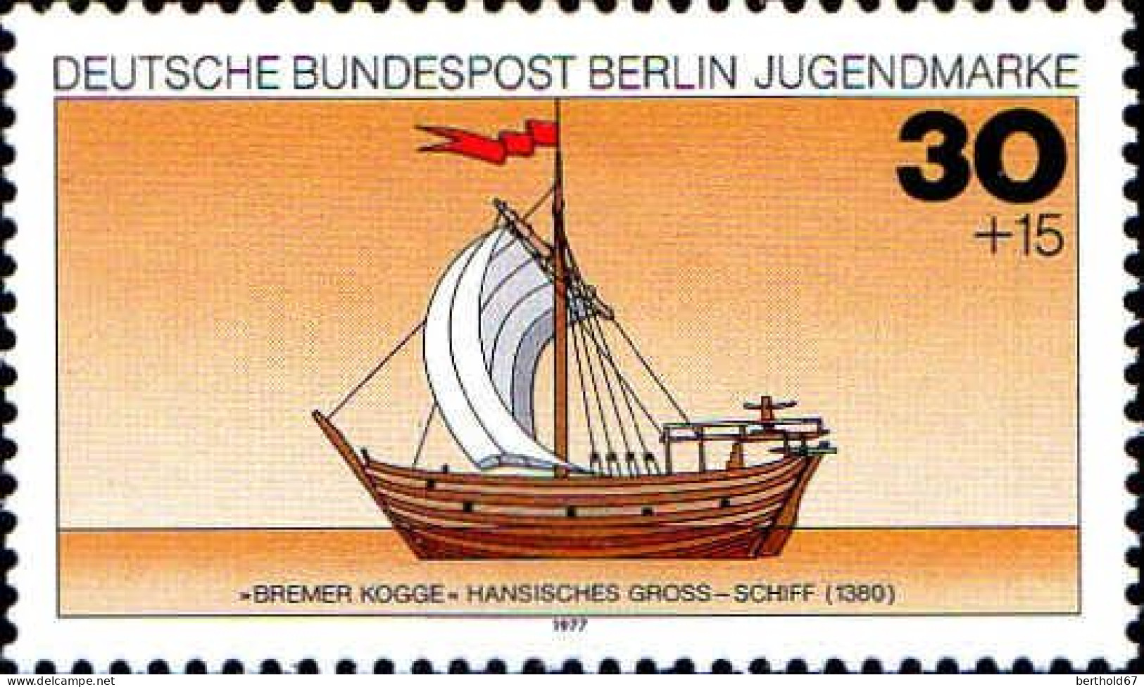 Berlin Poste N** Yv:505 Mi:544 Bremer Kogge - Unused Stamps
