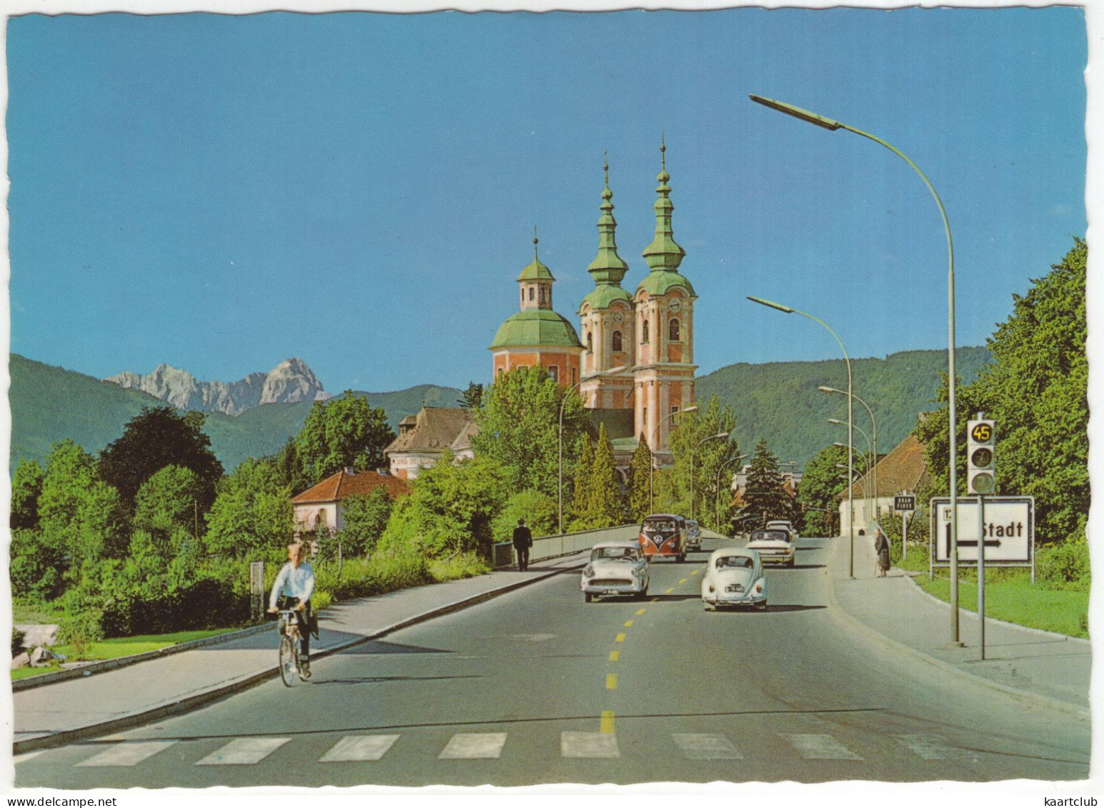 Villach: VW 1200 KÄFER/COX, T1-BUS, OPEL REKORD CARaVAN P1, COMMODORE A -  Hlg. Kreuzkirche - Turismo