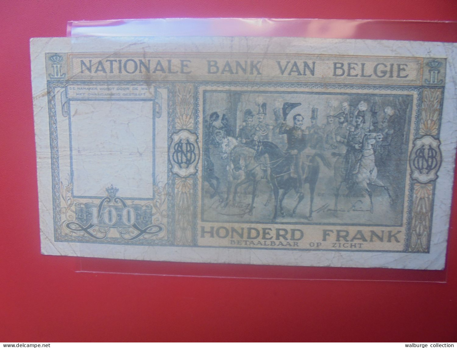 BELGIQUE 100 Francs 1946 Circuler COTES:20-40-100 EURO (B.33) - 100 Frank