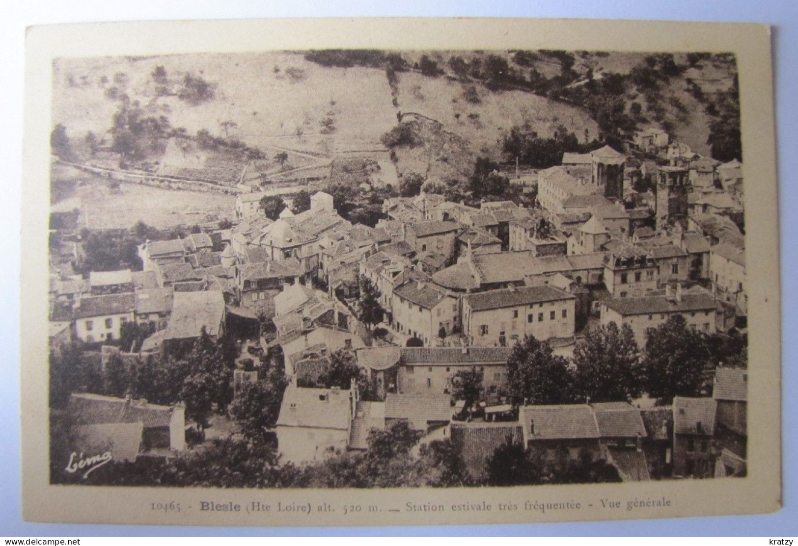 FRANCE - HAUTE LOIRE - BLESLE - Vue Générale - 1938 - Blesle