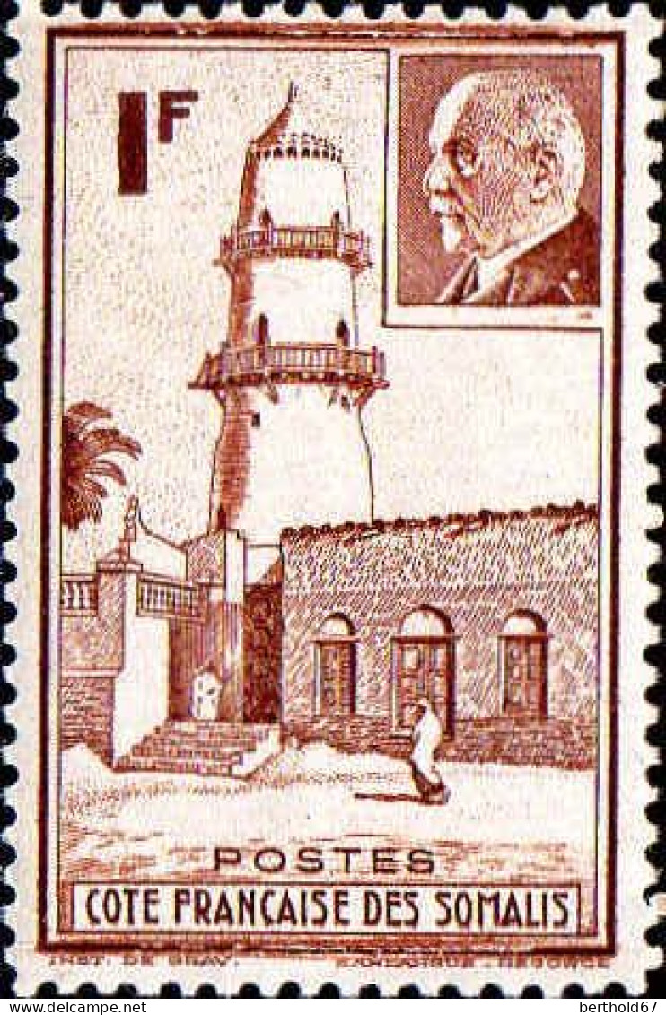 Cte Des Somalis Poste N** Yv:191/192 Philippe Pétain & Mosquée De Djibouti - Ungebraucht