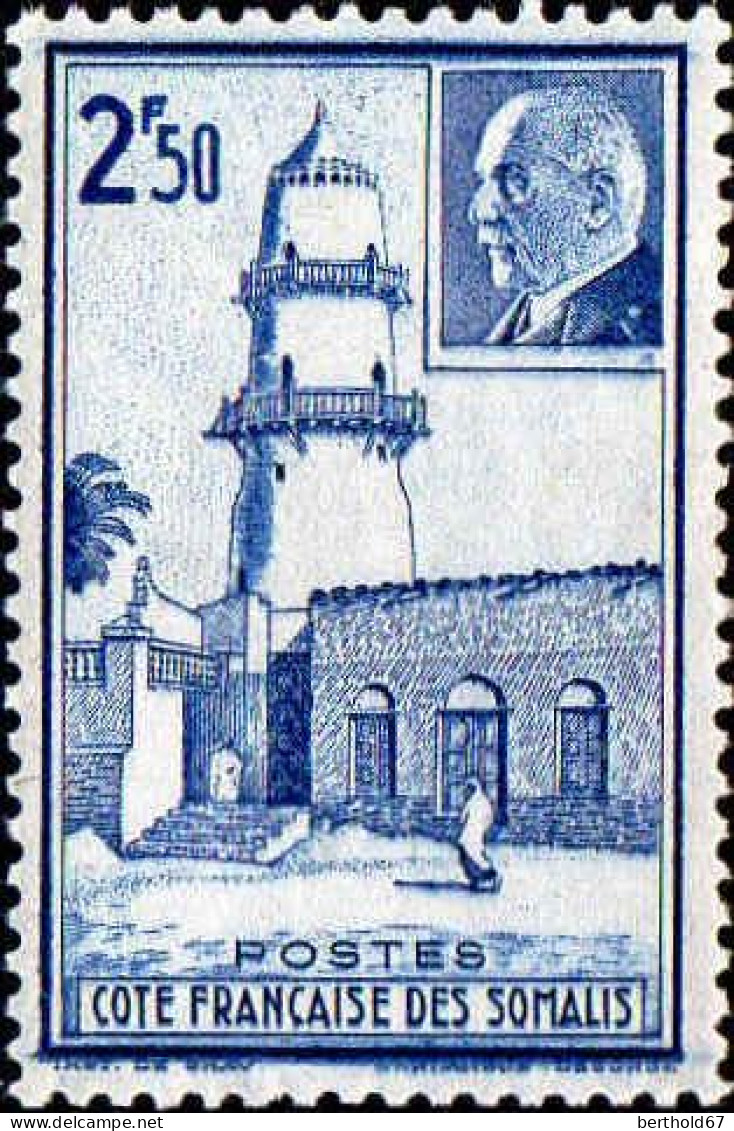 Cte Des Somalis Poste N** Yv:191/192 Philippe Pétain & Mosquée De Djibouti - Ungebraucht